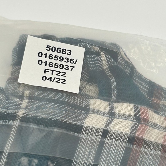 Garnet Hill Teal Gauze Organic-Cotton Plaid Popover Blouse Women Medium NWT - Picture 10 of 11